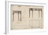 Design for a Writing Table (Pen and Ink with Grey Wash over Graphite on Wove Paper)-Thomas Chippendale-Framed Giclee Print