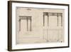 Design for a Writing Table (Pen and Ink with Grey Wash over Graphite on Wove Paper)-Thomas Chippendale-Framed Giclee Print