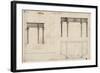 Design for a Writing Table (Pen and Ink with Grey Wash over Graphite on Wove Paper)-Thomas Chippendale-Framed Giclee Print