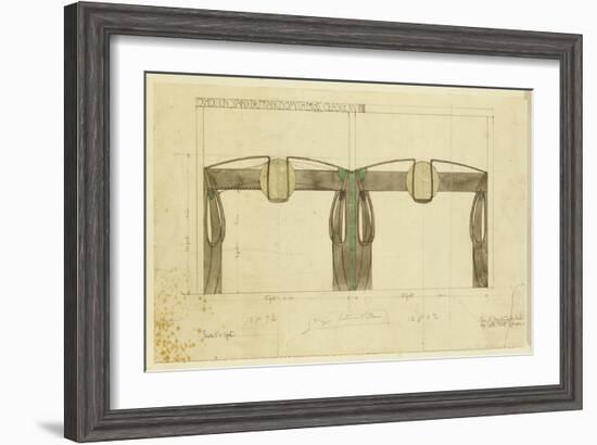 Design for an Exhibition Stand for Francis Smith, Used at the Glasgow Exhibition-Charles Rennie Mackintosh-Framed Giclee Print