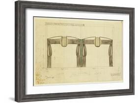 Design for an Exhibition Stand for Francis Smith, Used at the Glasgow Exhibition-Charles Rennie Mackintosh-Framed Giclee Print