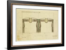 Design for an Exhibition Stand for Francis Smith, Used at the Glasgow Exhibition-Charles Rennie Mackintosh-Framed Giclee Print