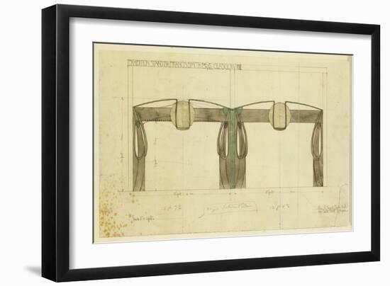 Design for an Exhibition Stand for Francis Smith, Used at the Glasgow Exhibition-Charles Rennie Mackintosh-Framed Giclee Print