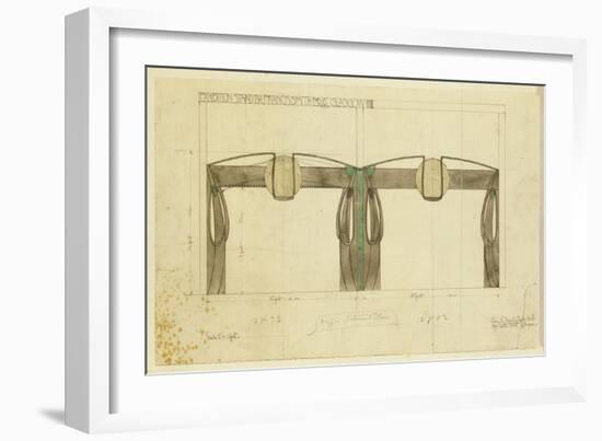 Design for an Exhibition Stand for Francis Smith, Used at the Glasgow Exhibition-Charles Rennie Mackintosh-Framed Giclee Print