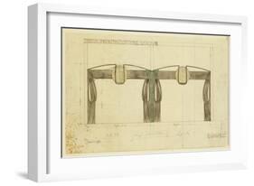 Design for an Exhibition Stand for Francis Smith, Used at the Glasgow Exhibition-Charles Rennie Mackintosh-Framed Giclee Print