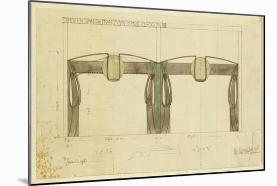 Design for an Exhibition Stand for Francis Smith, Used at the Glasgow Exhibition-Charles Rennie Mackintosh-Mounted Giclee Print