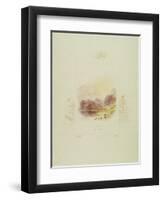 Design for an Illustration for Walter Scott's 'Lady of the Lake', Loch Achray-J. M. W. Turner-Framed Giclee Print