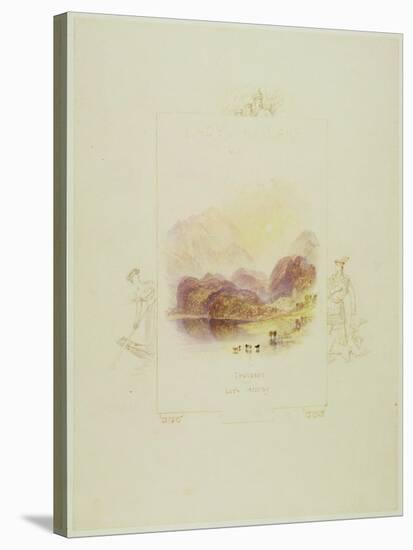 Design for an Illustration for Walter Scott's 'Lady of the Lake', Loch Achray-J. M. W. Turner-Stretched Canvas