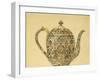 Design for an Ovoid Silver-Gilt Cloisonne Enamel Coffee Pot-Carl Faberge-Framed Giclee Print