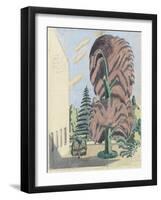 Design for Backcloth, the Truth about the Russian Dancers, 1920-22 (W/C over Graphite on Paper)-Paul Nash-Framed Giclee Print