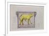 Design for Bas Relief of the 'Calf in the Cave of the Golden Calf' (W/C and Graphite on Paper)-Eric Gill-Framed Giclee Print