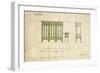 Design for Benches and a Table, Shown in Elevation and Section Plan, 1898-Charles Rennie Mackintosh-Framed Giclee Print