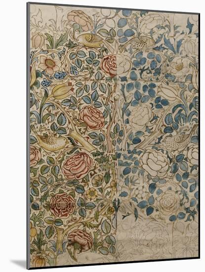 Design for Chintz: Rose-William Morris-Mounted Giclee Print