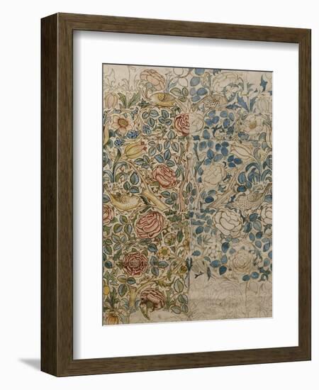 Design for Chintz: Rose-William Morris-Framed Premium Giclee Print
