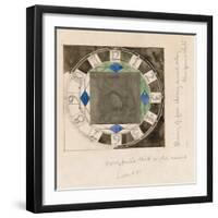 Design for Clock Face, 1917-Charles Rennie Mackintosh-Framed Giclee Print