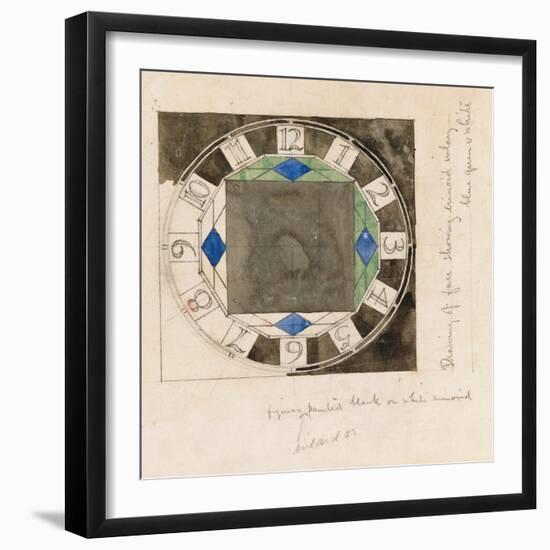 Design for Clock Face, 1917-Charles Rennie Mackintosh-Framed Giclee Print