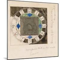 Design for Clock Face, 1917-Charles Rennie Mackintosh-Mounted Giclee Print