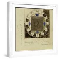 Design for Clock Face, 1917-Charles Rennie Mackintosh-Framed Giclee Print