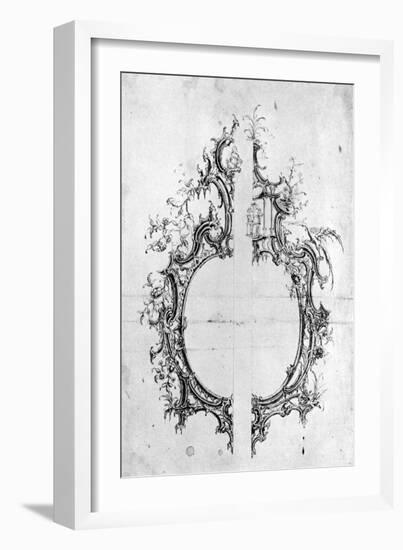 Design for Detail on Furniture, 1754-Henry Copland-Framed Giclee Print