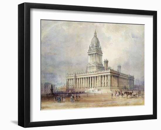 Design for Leeds Town Hall, 1854-Cuthbert Brodrick-Framed Giclee Print