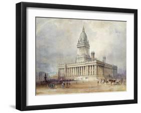 Design for Leeds Town Hall, 1854-Cuthbert Brodrick-Framed Giclee Print