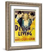 Design for Living, 1933-null-Framed Giclee Print