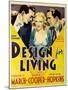 Design for Living, 1933-null-Mounted Giclee Print