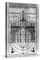 Design for Milan Cathedral, from "De Architectura" by Vitruvius-null-Stretched Canvas