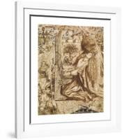 Design for Moxon's Tennyson - Saint Cecilia-Dante Gabriel Rossetti-Framed Premium Giclee Print