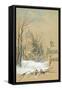 Design for New Year Card, 1896-Nikolai Konstantinovich Konstantinov-Framed Stretched Canvas