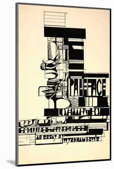 Design for Paleface by Wyndham Lewis-Michael Nicholson-Mounted Photographic Print