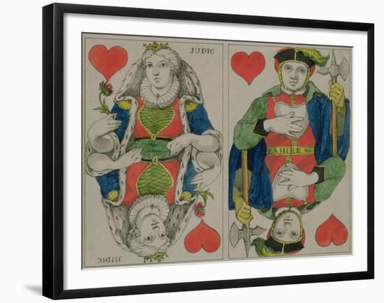 Design for Playing Cards, circa 1810-Philipp Otto Runge-Framed Giclee Print