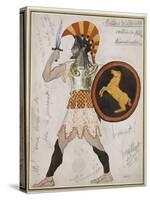 Design for Pollux's Costume in 'Hélène De Sparte'-Leon Bakst-Stretched Canvas