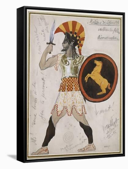 Design for Pollux's Costume in 'Hélène De Sparte'-Leon Bakst-Framed Stretched Canvas