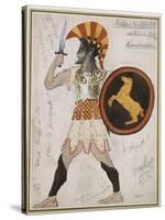 Design for Pollux's Costume in 'Hélène De Sparte'-Leon Bakst-Stretched Canvas