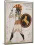 Design for Pollux's Costume in 'Hélène De Sparte'-Leon Bakst-Mounted Giclee Print