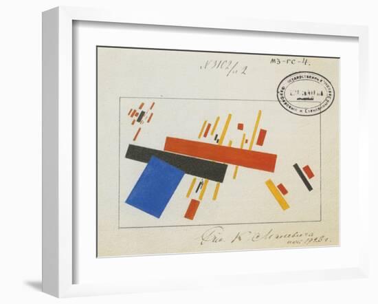 Design for Porcelain Decoration-Kasimir Severinovich Malevich-Framed Giclee Print