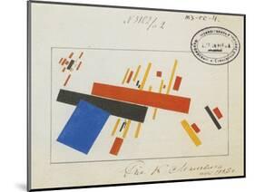 Design for Porcelain Decoration-Kasimir Severinovich Malevich-Mounted Giclee Print