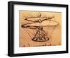 Design for Spiral Screw Enabling Vertical Flight-Leonardo da Vinci-Framed Premium Giclee Print