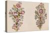 Design for Sprays of Flowers-Italian School-Stretched Canvas