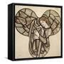 Design for Stained Glass in Lyndhurst Church: an Angel Harpist, 1862-Edward Burne-Jones-Framed Stretched Canvas