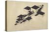 Design for Supremolet (Suprematist Plan)-Ilya Grigoryevich Chashnik-Stretched Canvas