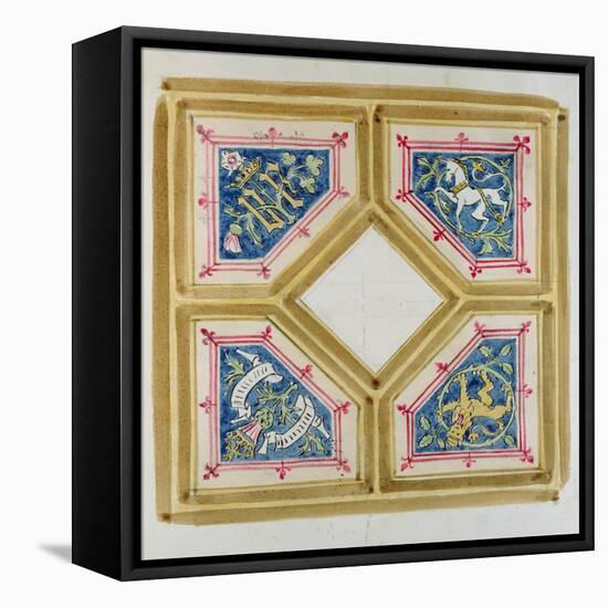 Design for the Ceiling of the House of Commons-Augustus Welby Northmore Pugin-Framed Stretched Canvas