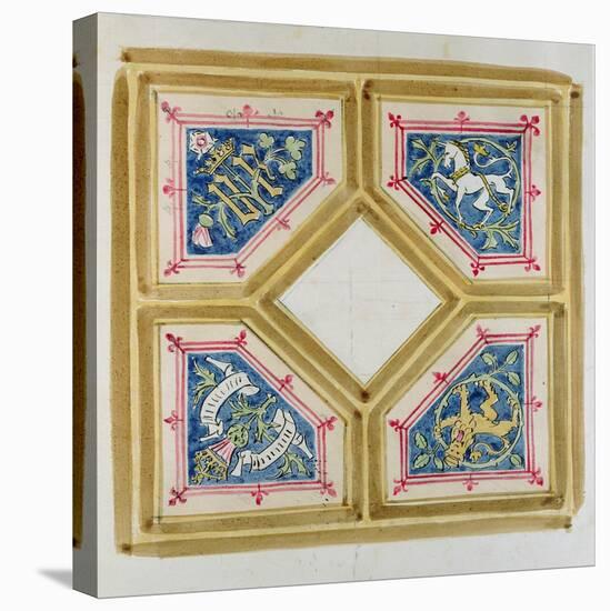 Design for the Ceiling of the House of Commons-Augustus Welby Northmore Pugin-Stretched Canvas