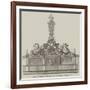 Design for the Centre of the New Bridge over the Wear at Sunderland-null-Framed Giclee Print