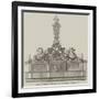 Design for the Centre of the New Bridge over the Wear at Sunderland-null-Framed Giclee Print