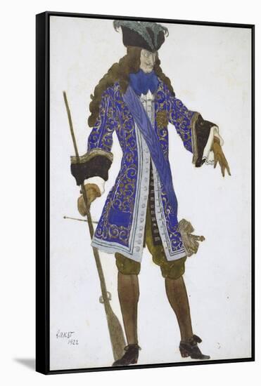 Design for the Count's Costume in Act III of 'The Sleeping Princess', 1922-Leon Bakst-Framed Stretched Canvas