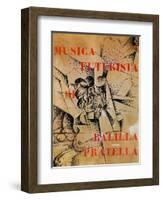 Design for the Cover of 'Musica Futurista' by Francesco Balilla Pratella (1880-1955), 1912-Umberto Boccioni-Framed Premium Giclee Print