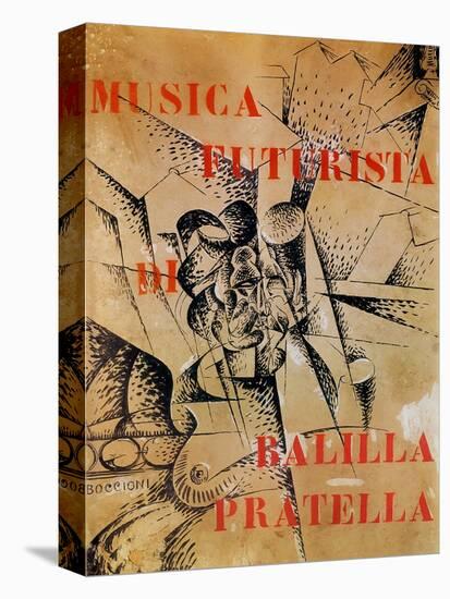 Design for the Cover of 'Musica Futurista' by Francesco Balilla Pratella (1880-1955), 1912-Umberto Boccioni-Stretched Canvas