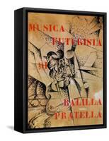 Design for the Cover of 'Musica Futurista' by Francesco Balilla Pratella (1880-1955), 1912-Umberto Boccioni-Framed Stretched Canvas